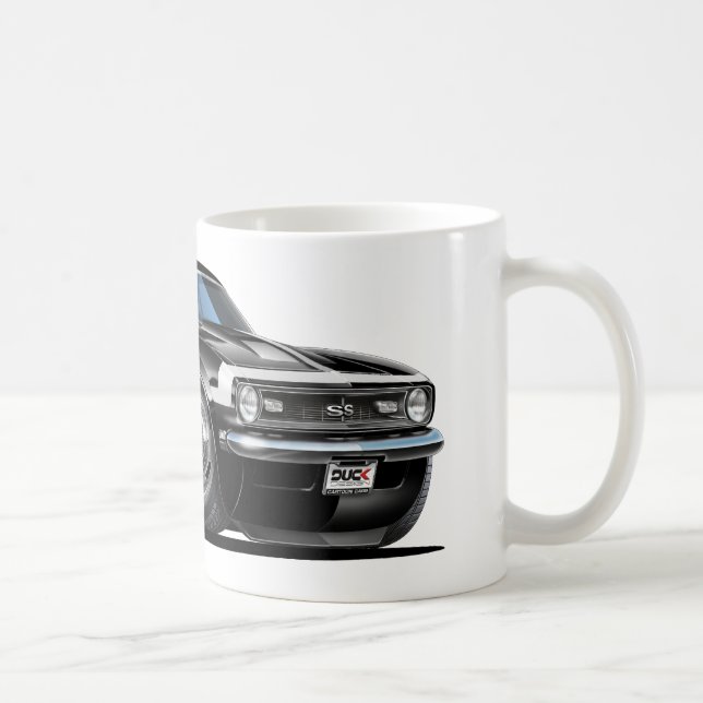 Mug Voiture 1968 Noir-Blanche de Camaro (Droite)