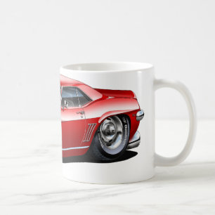 Mug Voiture 1969 Rouge-Noire de Camaro