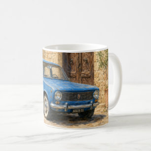 Mug Voiture Ancienne sur Rue Rustique
