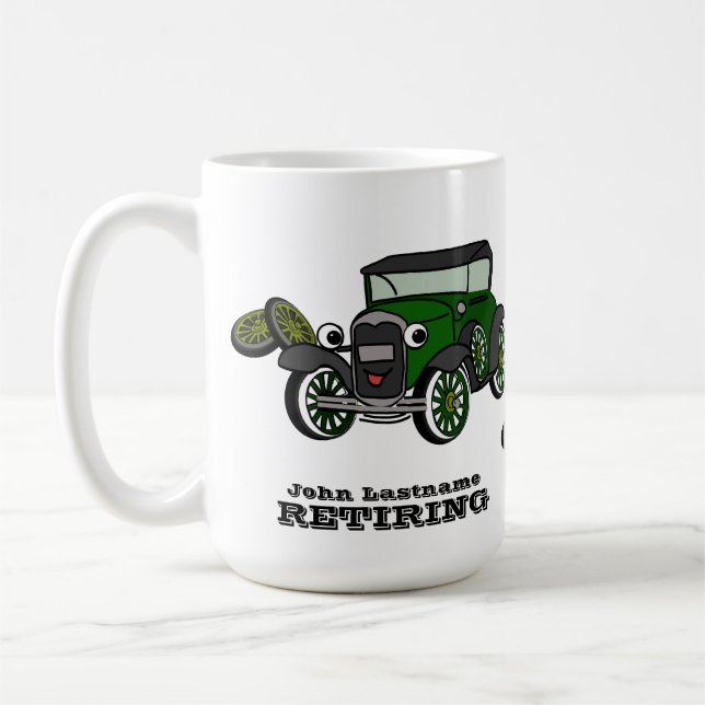 Mug Voiture antique à la retraite (Gauche)