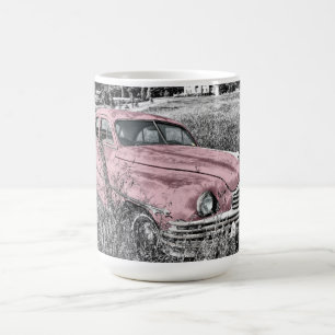 Mug Voiture classique rose