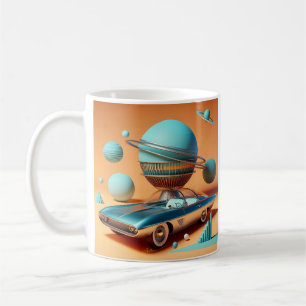 Mug Voiture Cruiser Vue Céleste Futuriste Atomique