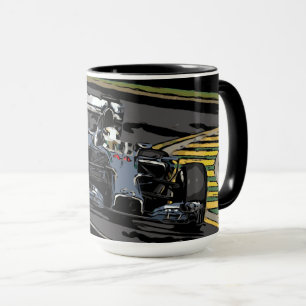 MUG VOITURE DE COURSE - NÉE À LA COURSE