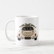 Voiture de mariage personnalisée année de mariage