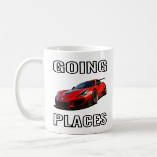Mug Voiture de sport rouge pour les amateurs de voitur