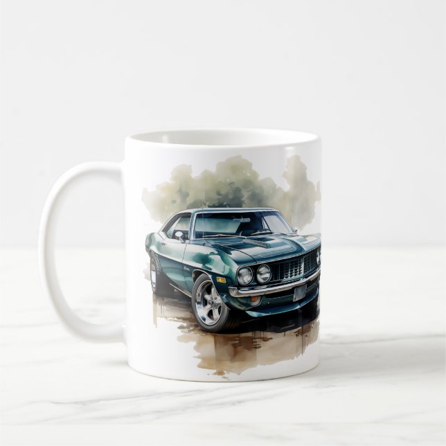 Mug Voiture Muscle Classique (Gauche)