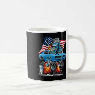 Mug Voiture Musclée des Années 60 Patriotique Drôle de