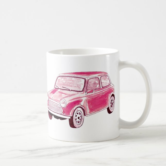 Mug Voiture rose vintage (Droite)