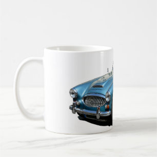 Mug Voiture sportive Austin Healey 3000 Bleu et blanc