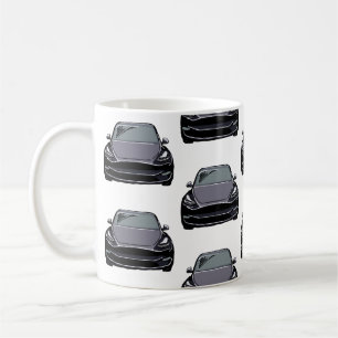 Mug Voiture SUV pour véhicule électrique gris foncé