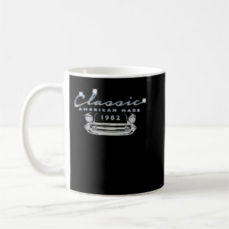 Mug Voiture Vintage 1982 Classique Anniversaire Antiqu