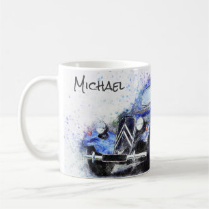 Mug Voiture Vintage Abstrait Graphic