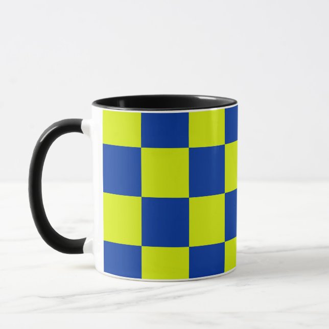 Mug voitures de police européennes couleurs carrés à d (Gauche)