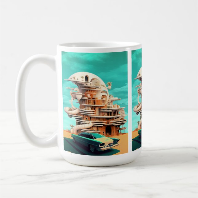Mug Voitures Futures Rétro Cinématique Autos Coffee Mu (Gauche)