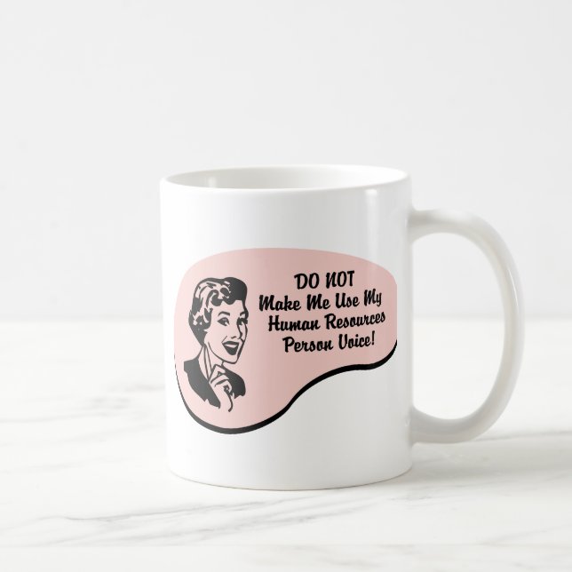 Mug Voix de personne de ressources humaines (Droite)