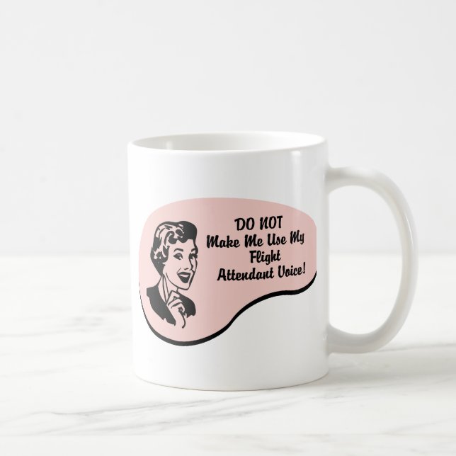 Mug Voix de steward (hôtesse de l'air) (Droite)