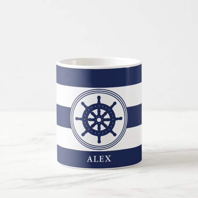Mug Volant bleu marine Personnalisé (Centre)