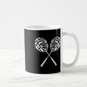 Mug Volant de badminton Racket Équipement Icon Silhoue