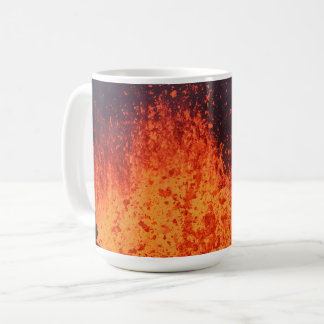 Mug Volcan d'éruption : lave de fontaine de cratère