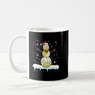 Mug Volley-ball Noël Volleyball Snowman Lights Boy