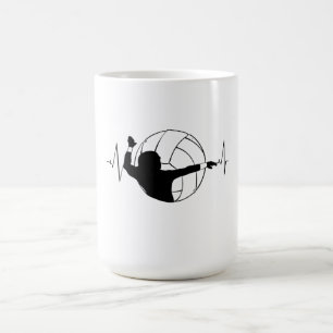 Mug Volley-ball - Volleyball Lecteur Heartbeat