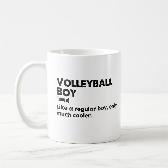 Mug Volleyball Boy Drôle Définition (Gauche)