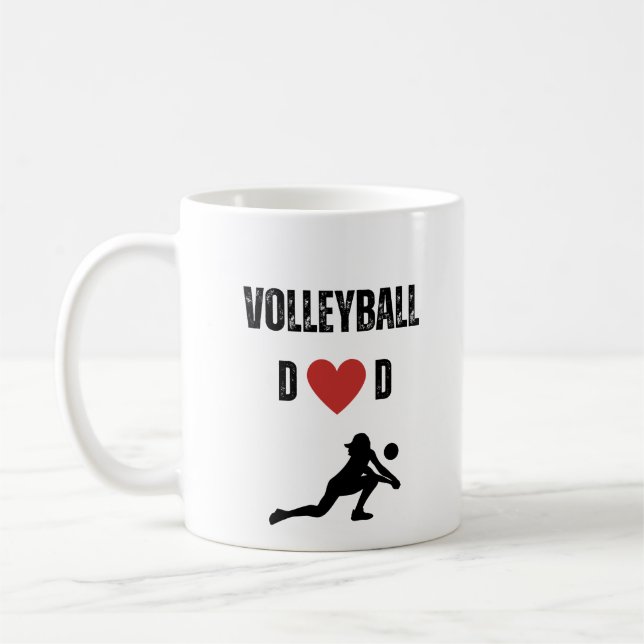 Mug Volleyball Dad (Female Athlete) (Gauche)