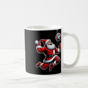 Mug Volleyball Père Noël Xmas Tree amusant Joueur de N