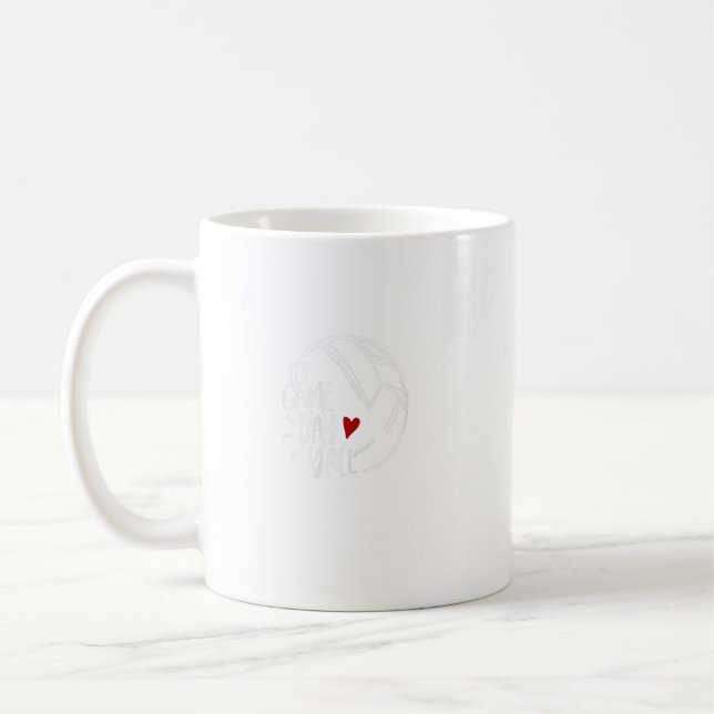 Mug Volleyball Player Women Girls Love Volleyball Mom  (Gauche)