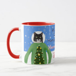 Mug Vos chats dans des pulls de Noël moches Photo pers