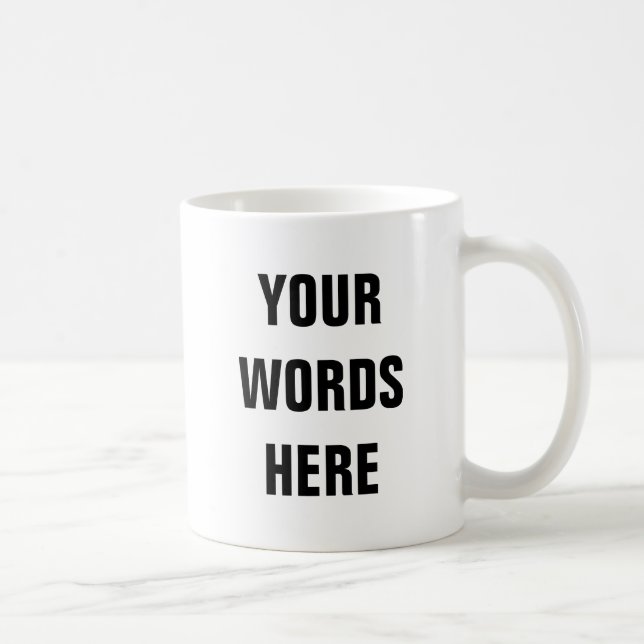 Mug Vos propres mots customisés (Droite)