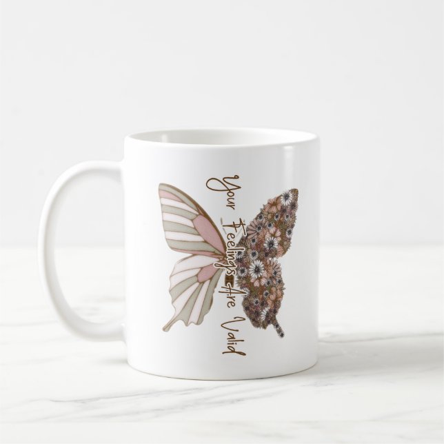Mug Vos sentiments sont valides (Gauche)