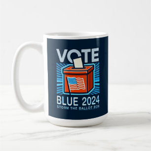 Mug Vote Bleu 2024 Bulletin de vote Élection président