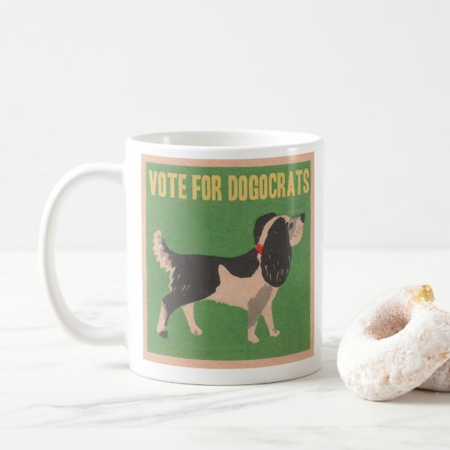 Mug Vote pour Dogocrats (Avec donut)