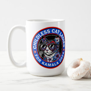 Mug Votez Kamala US 2024 Dems pour les femmes chats sa
