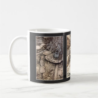 Mug Votre Alice Texte/Couleur dans Wonderland Rackham 