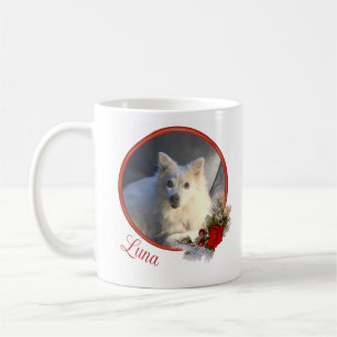 Mug Votre animal de compagnie Christmas Photo et nom M