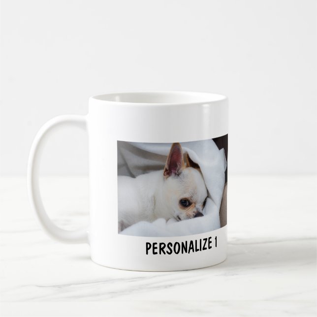 Mug Votre chien de compagnie chihuahua photos personna (Gauche)