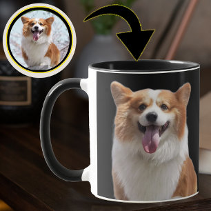 Mug Votre chien Photo personnalisée Couleur mignonne C