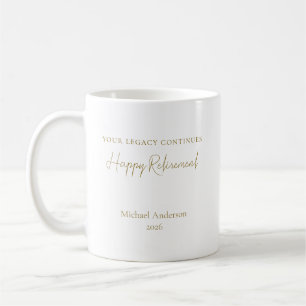 Mug Votre héritage continue Cadeau de retraite personn