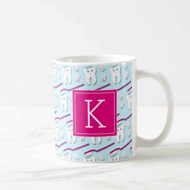 Mug Votre initiale | Dents mignons (Droite)