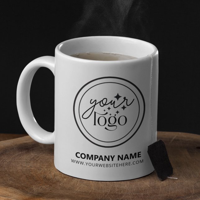Mug Votre Logo Ici Entreprise Personnalisée Marque Ent (Your Logo Here Custom Company Branded Business Coffee Mug)