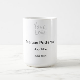 Mug votre logo nom moderne titre de poste minimal affa