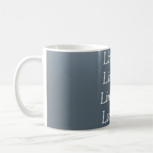 Mug Votre message ici fond métallisé gris bleu