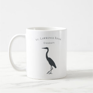 Mug votre nom de texte personnalisé Silhouette Great B