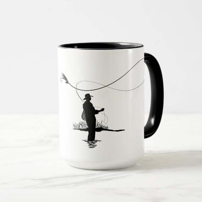 Mug "(Votre Nom) Gone Fish'n" Personnalisable (Devant droit)