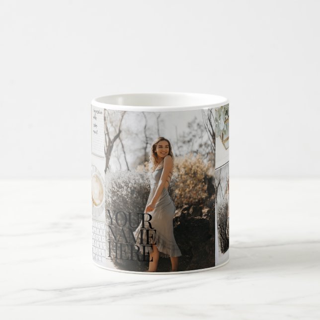 Mug Votre photo sur Magazine ! Café Chic M personnalis (Centre)