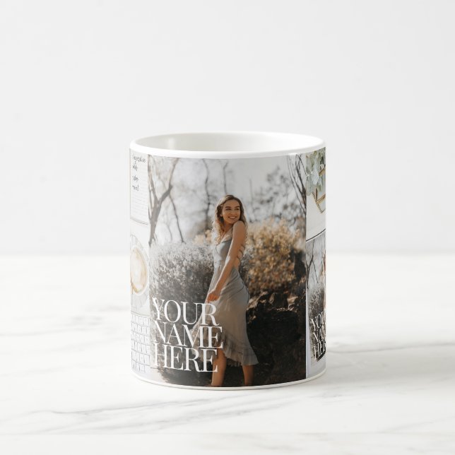Mug Votre photo sur Magazine! Chic personnalisé (Centre)