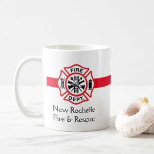 Mug Votre Pompier Pompier Service d'incendie Emblem 