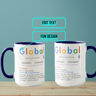 Mug Votre propre moteur de recherche Funny 15oz